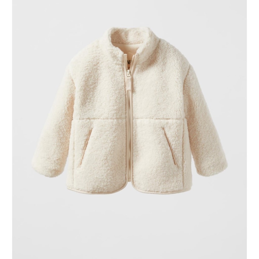Zara kids cozy polar fleece jacket size 3-4 years